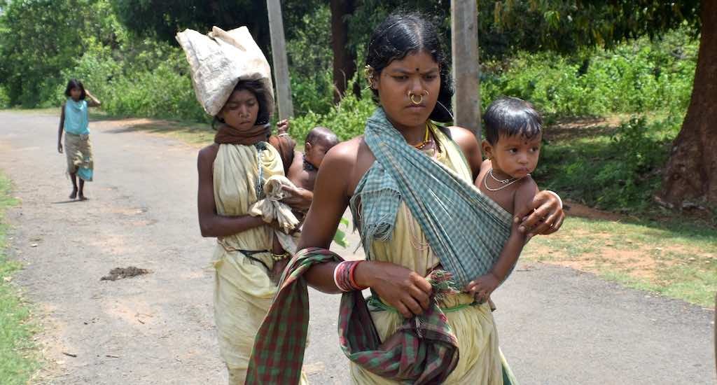 Bearing children without spacing and carrying out arduous works such as collecting forest produce led to ill health of tribal women (Photo by Basudev Mahapatra)