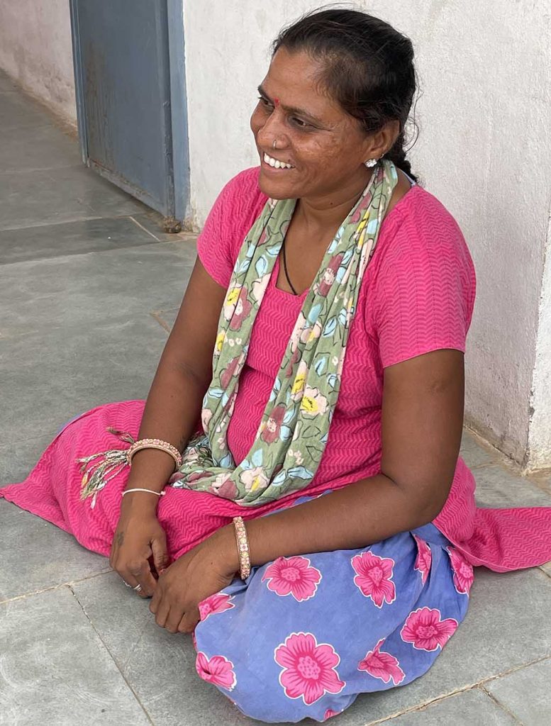 Despite depending on crutches to move around, Santoshi Solanki visits the homes of young women to ensure their health.